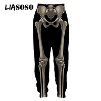 liasoso 3d print skull legs skeleton horror ghost sweatpants streetwear harajuku casual funny sweat pants men women jogger pants