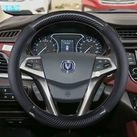genuine leather car steering wheel cover for changan cs35 plus 2021 cs95 cs85 cs75 cs55 cs35 cs15 eado cx70 auto accessories