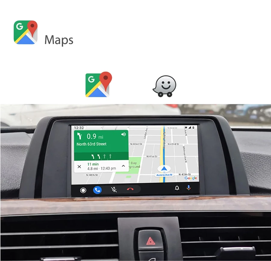 Беспроводной Carplay Android автомобильный интерфейсный бокс для BMW F01 F02 F07 F10 F11 F15 F20 F25 F30