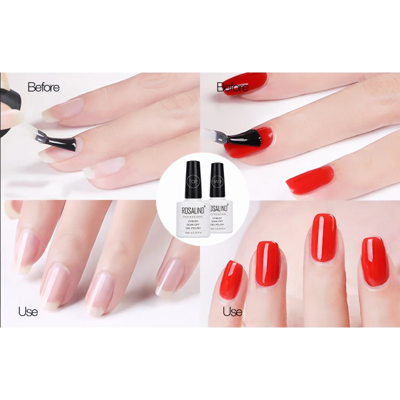 ROSALIND алмазное верхнее Базовое покрытие Гель лак для ногтей наращивания УФ