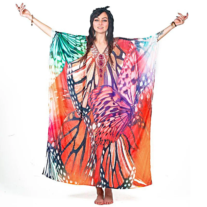 Пляжная накидка большого размера саронг пляжные кафтаны с запахом для женщин