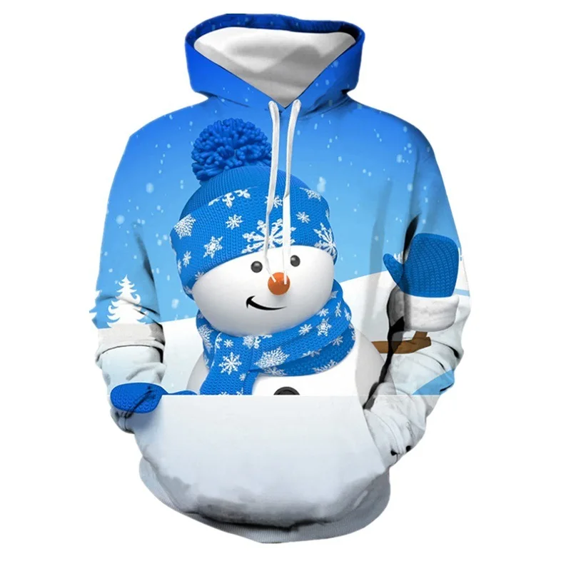 

Men Hoodies Sweatshirt Santa Claus Men Fashion Christmas Printed Long Sleeve Sweatshirt Autumn Winter Pullover for Men