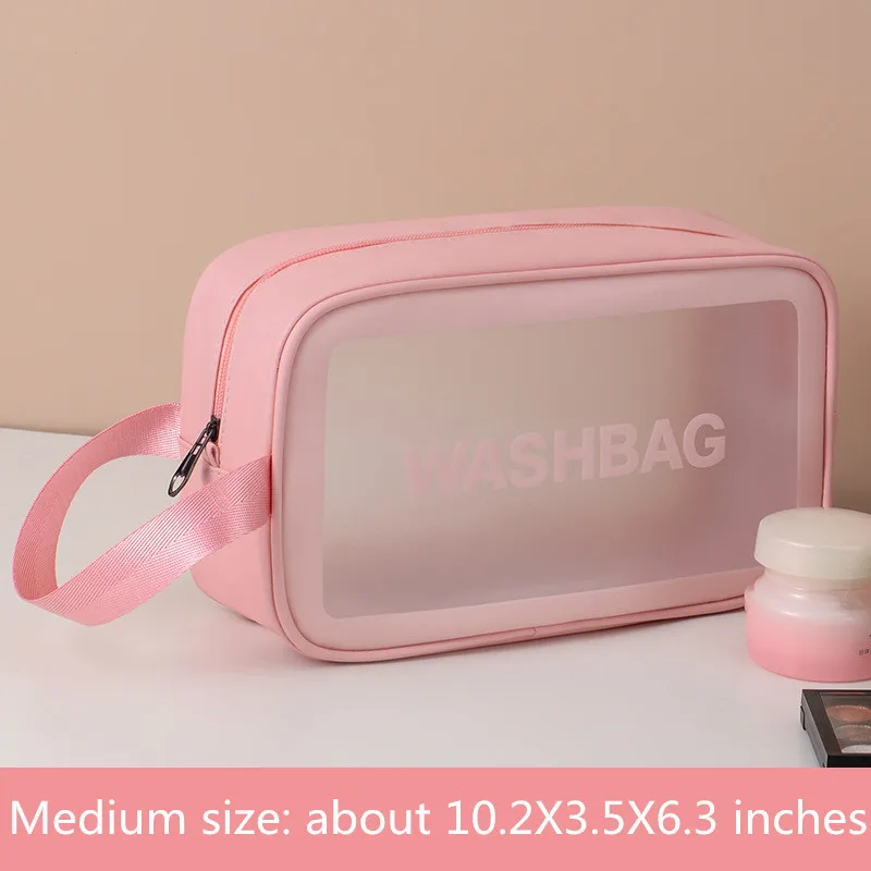 Дорожная сумка для хранения косметичка прозрачная ухода за кожей ванной комнаты