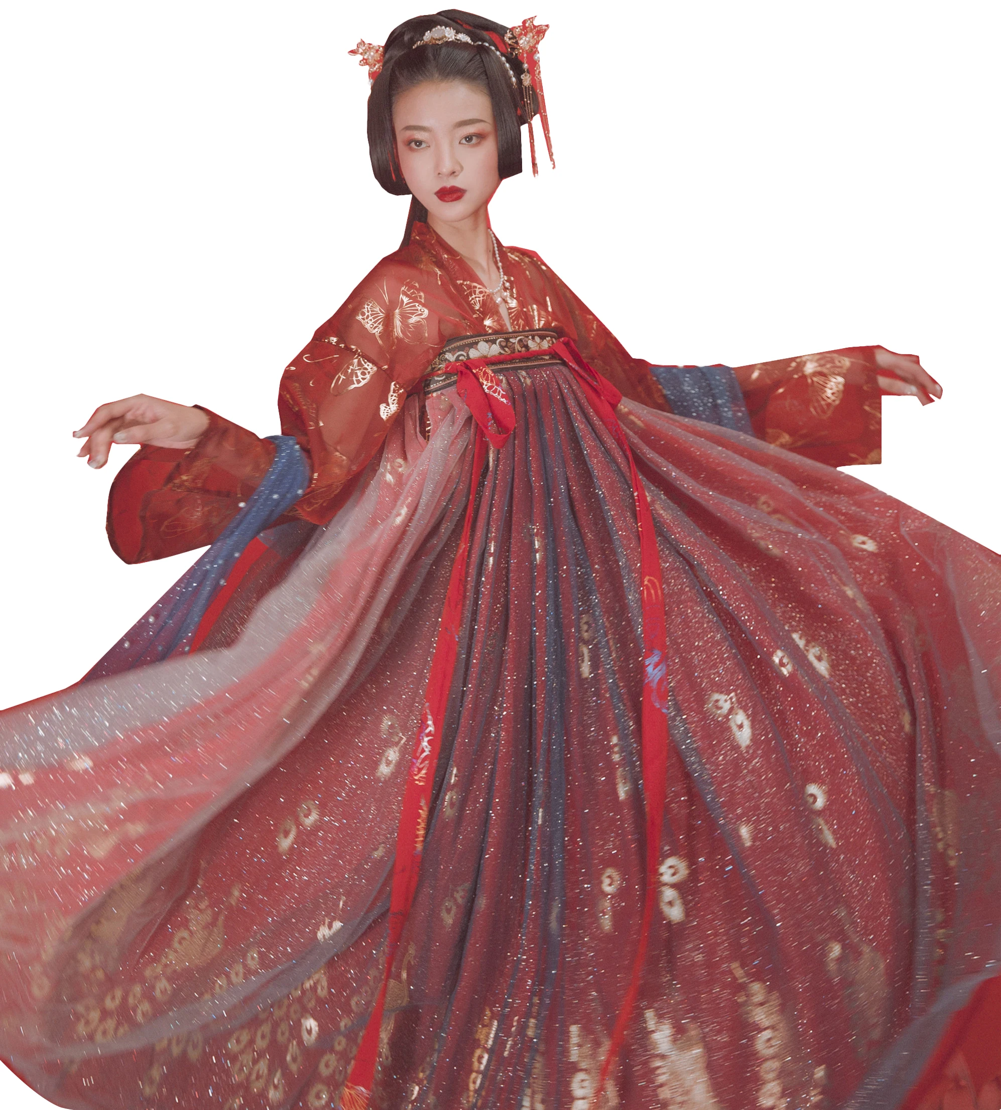 Винтажное китайское традиционное народное танцевальное платье китайская