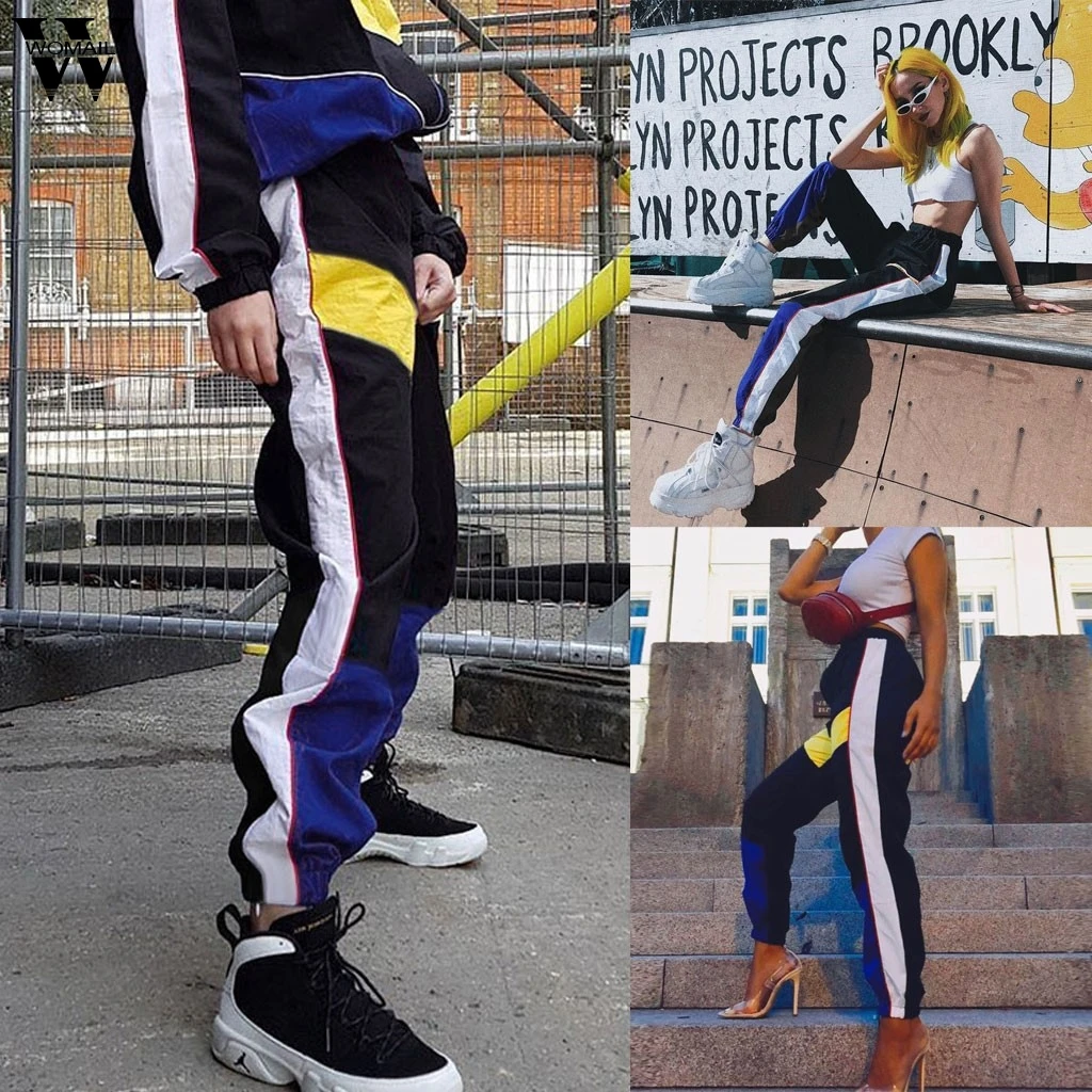 Womail женские брюки 2019 модные в полоску для женщин летние высокая талия сшитые