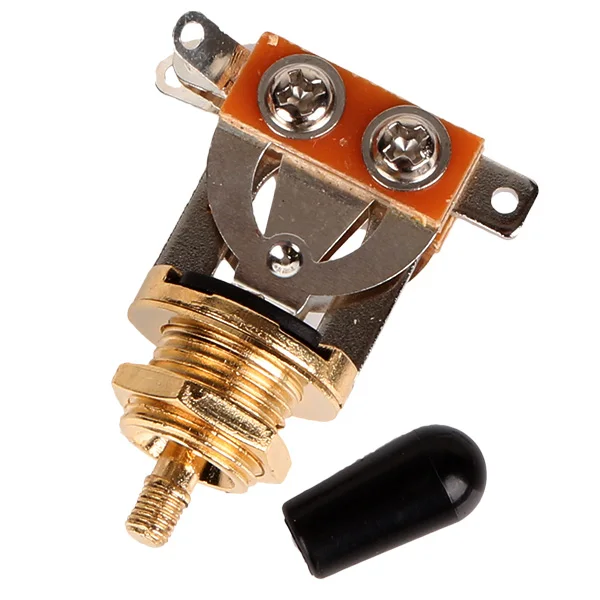 Универсальный Золотой переключатель с черной крышкой для электрогитары LP