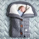 Зимний детский спальный мешок для детской коляски, спальный мешок, комбинезоны для новорожденных, плотный шерстяной комбинезон для девочек и мальчиков, комбинезон, верхняя одежда