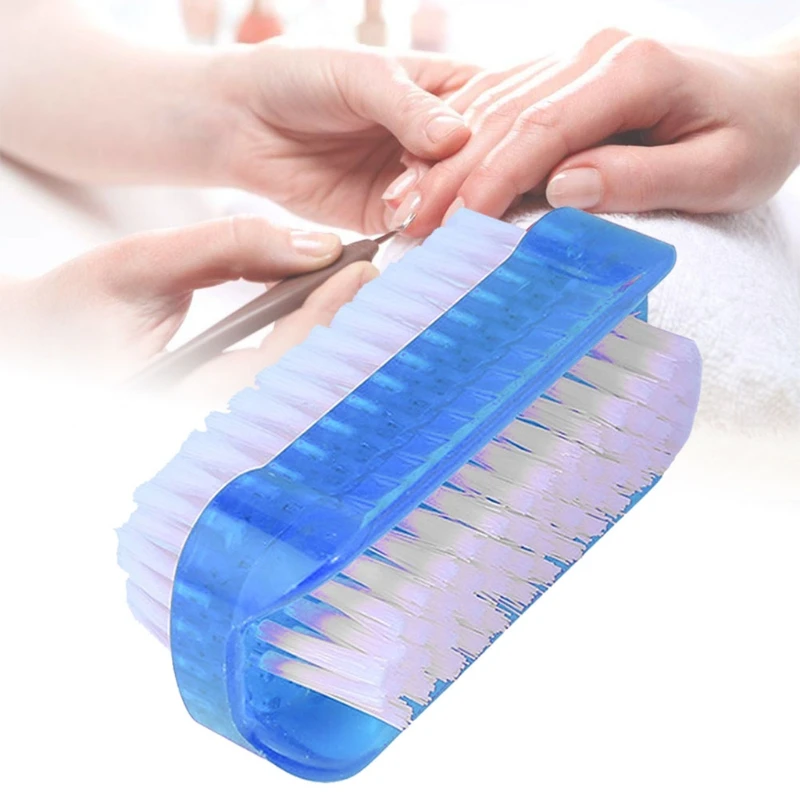 

E7CF Nail Cleaning Brush Nail Finger Tip Scrubbing Brushes Double Sided Cleaning Scrubbing Brush for Toes Nails Hands Garden