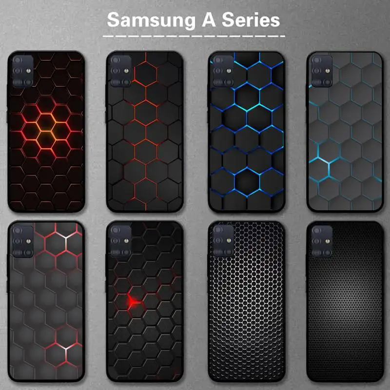 

Car carbon fiber simple black Phone Case For Samsung A20s A30S A31 A40 A50S A51 A70 A71 A80 5G A32 A02 Fundas Coque