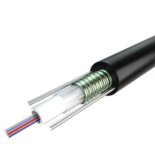 Cable &oacute;ptico de fibra blindado para exteriores, SC-SC de 12 n&uacute;cleos, puente de fibra de modo &uacute;nico-2
