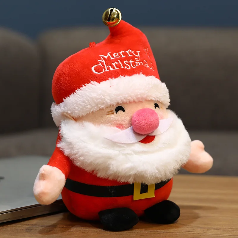 

Santa Claus doll plush toy trumpet doll doll Christmas little elk pendant Christmas gift for children