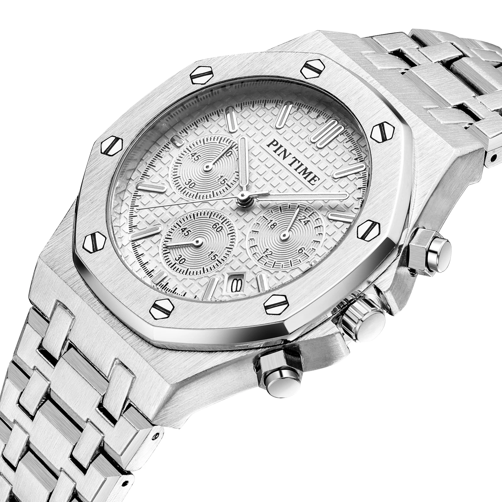 Часы наручные мужские кварцевые с хронографом брендовые Роскошные спортивные