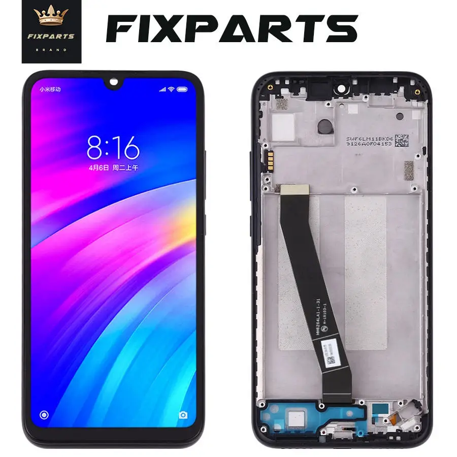 Для Xiaomi Redmi 7 ЖК дисплей 7A сенсорный экран дигитайзер с рамкой запасные части