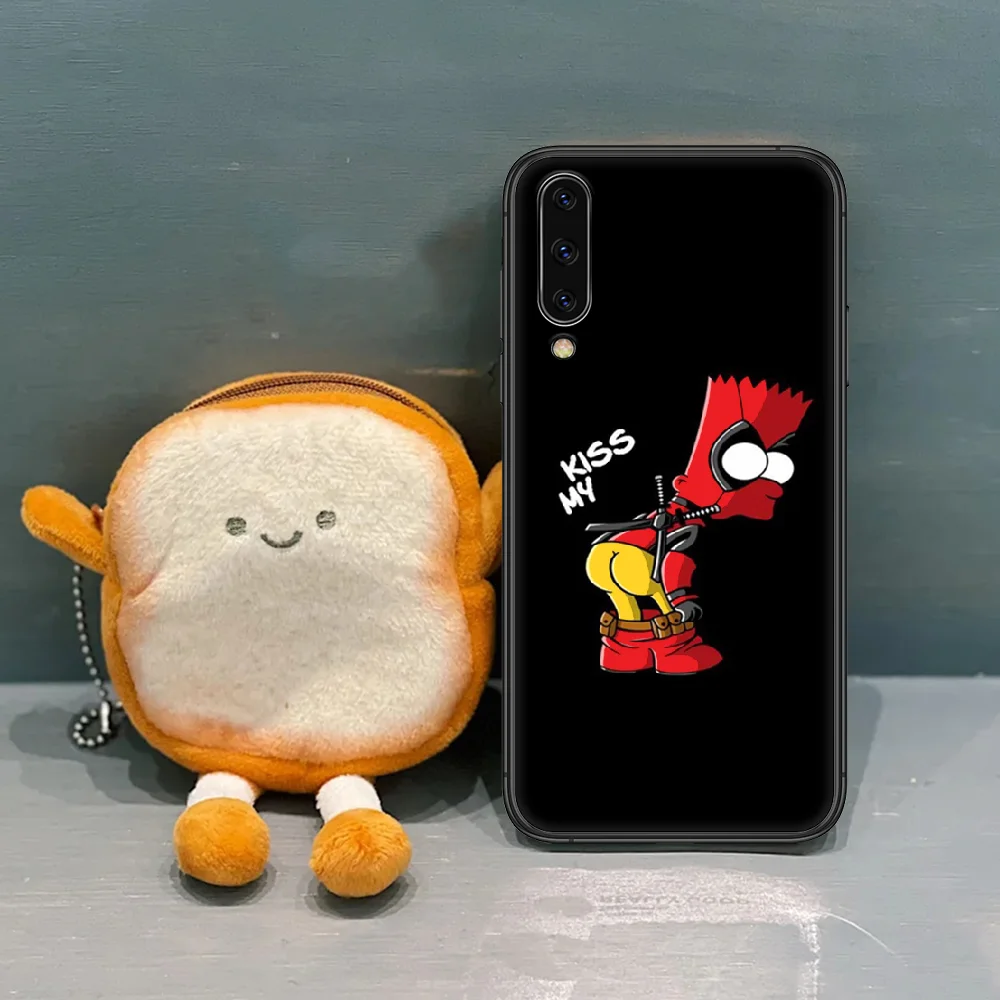 

Cartoon Bart Phone Case For Samsung Galaxy A 10 20 21 30 40 42 50 51 52 70 71 72 81 E S 4G 5G black Coque Soft Bumper 3D