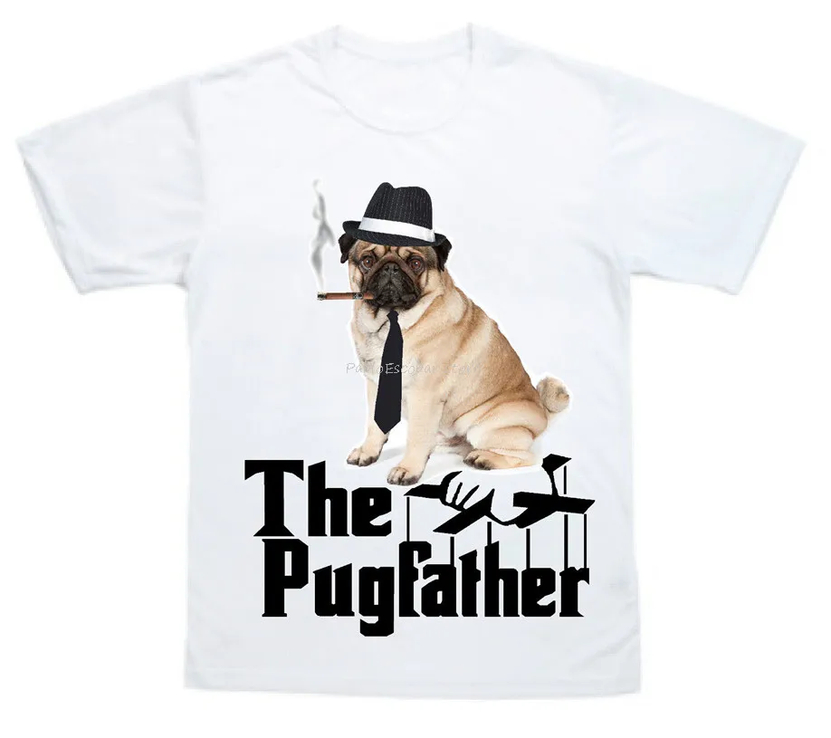 

Мужская хлопковая футболка с принтом мопса, отца, забавная футболка с надписью «может быть персонализирован», отличный подарок на Рождеств...