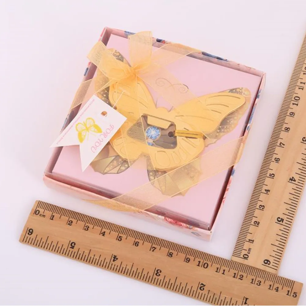 barato 100 Pçs Borboleta Abridor De Garrafa Favor Do Casamento Chá De Panela Festa De Noivado Favores Presentes De Aniversário Suprimentos