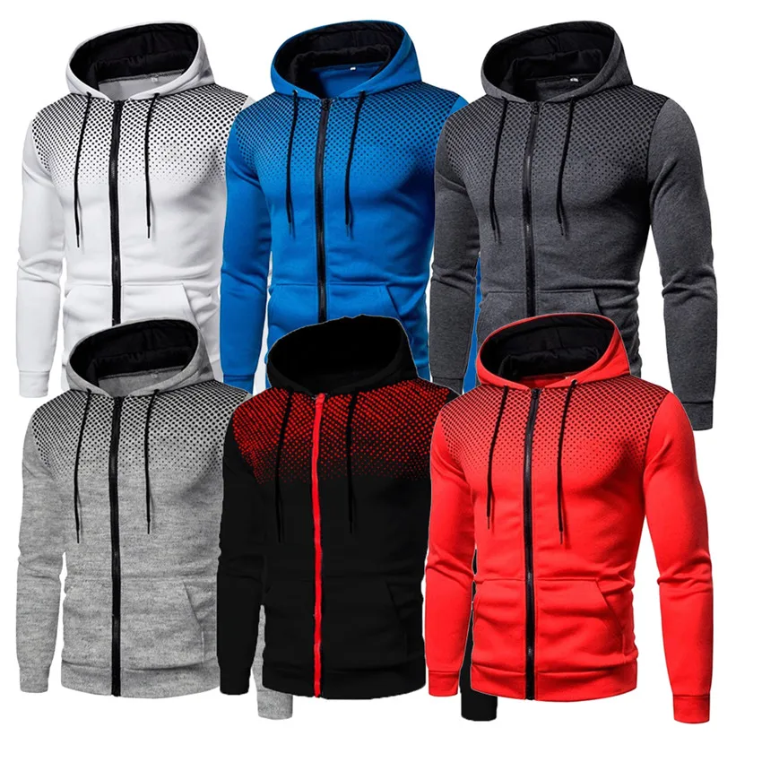 

2021 New Winter Cotton Hoodied Mens Sweatshirts Solid Hoody Fleece Thick Hoodies Men Sportswear Zipper Cardigan Sweatshirts Men