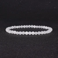 4mm 6mm mini rock crystal bracelets women natural energy stone beads bracelet yoga meditation men bracelet clear quartz jewelry