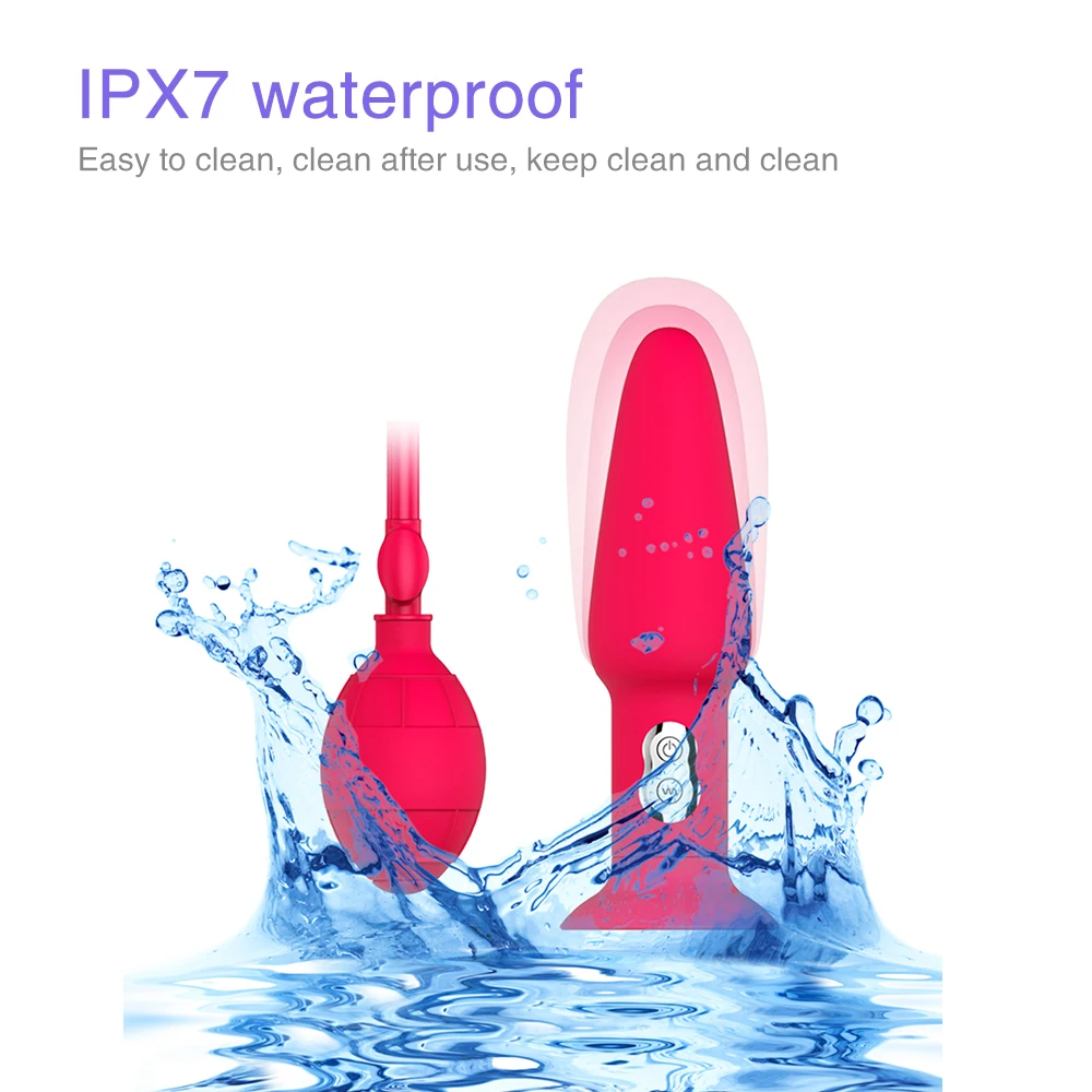 Анальный расширитель большой надувной фаллоимитатор увеличиваемая Анальная