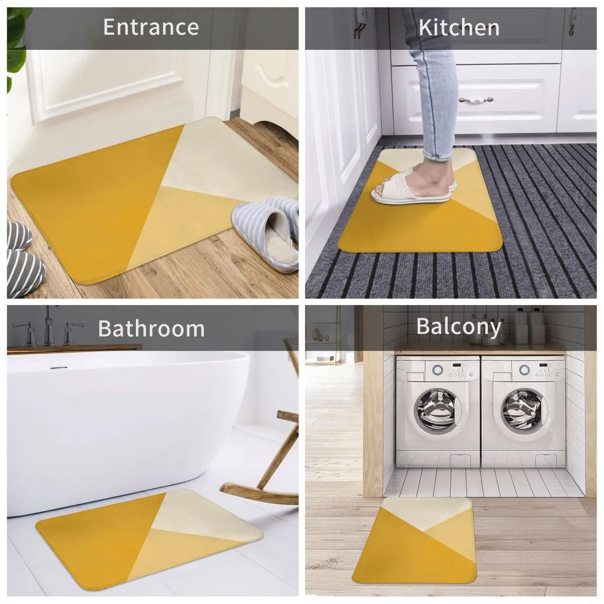 Коврик для ванной и кухни из полиэстера 40 х60 дюймов | Дом сад