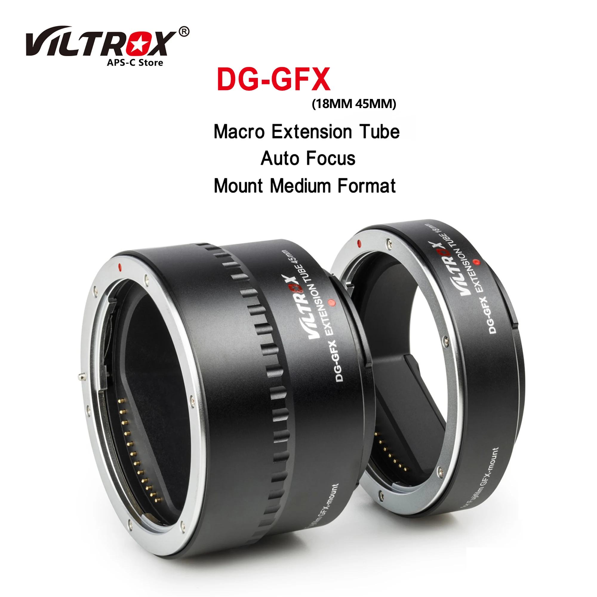 Viltrox DG-GFX 18 мм 45 Автофокус AF Макро Удлинитель объектива адаптер кольцо для Fujifil Fuji