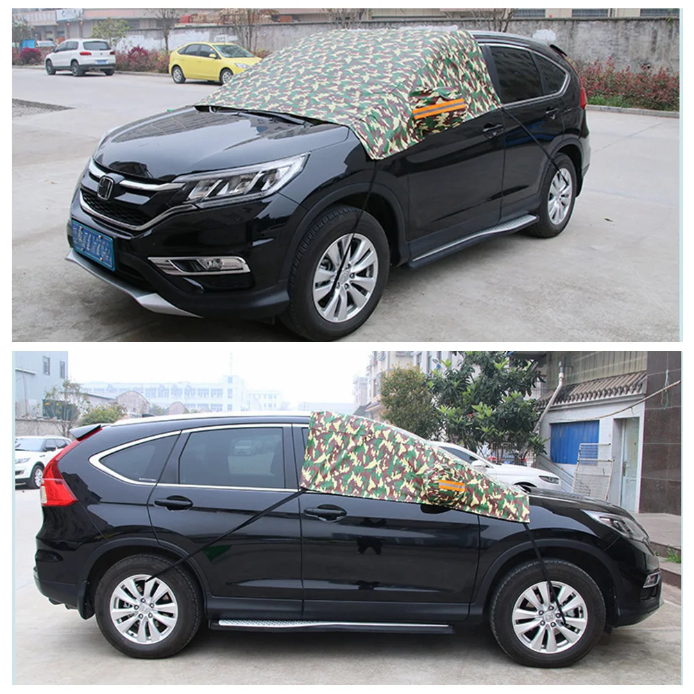 Чехол на лобовое стекло автомобиля защищает от мороза снега пылезащитный теплостойкий зимний утолщенный