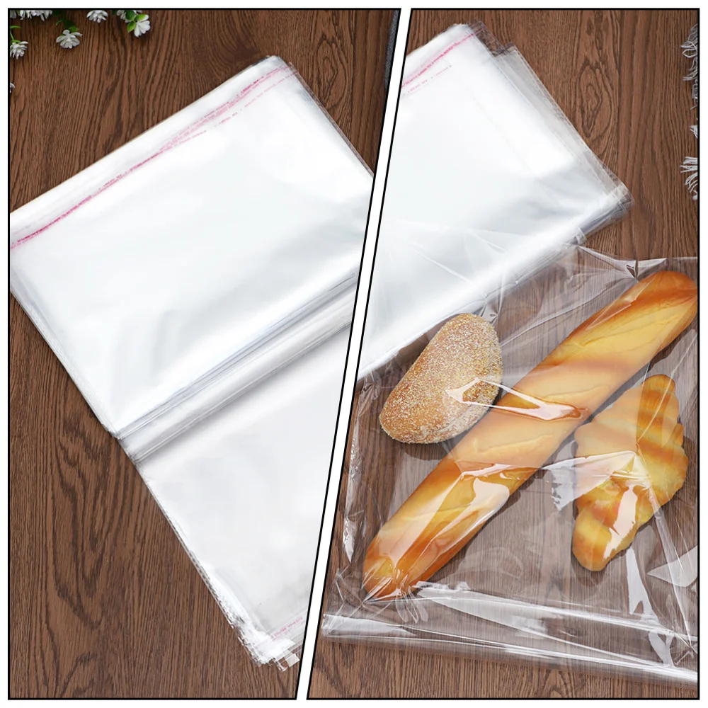 

100pcs Simple Packaging Bag Practical Packaging Bag Self-adhesive Wrapping Bag