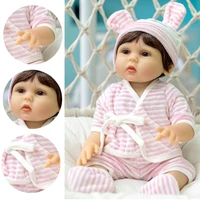 reborn baby soft baby dolls adorable lifelike toddler full body silicone bath appease toy kit with pacifier milk bottle for girl
