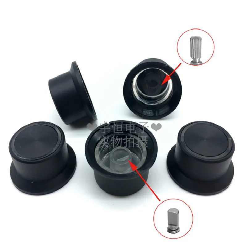 

5 шт. светильник-передающая ручка Диаметр с фокусным расстоянием 25 мм высота 15 мм потенциометр Кепки кодировщик Кепки