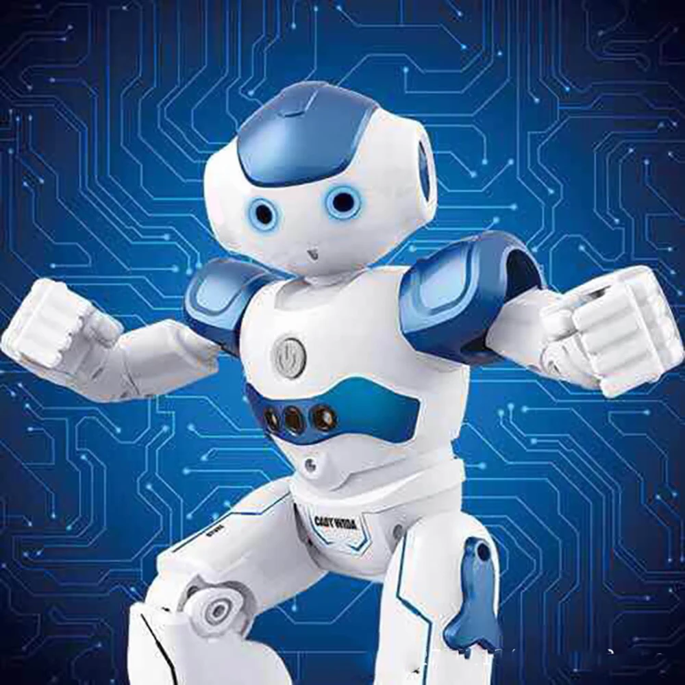 

English Intelligent Early Education Remote Control Robot Puzzle Boy Children's Toy Infrared Gesture Induction USB Charging