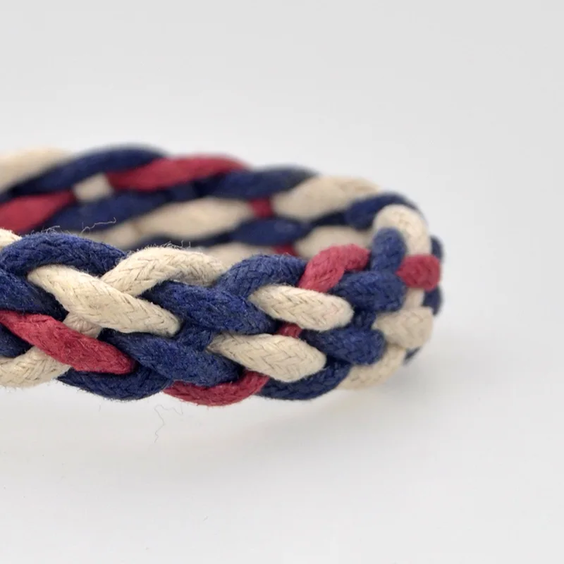 Браслеты из плетеной ткани с изображением морского поклонника браслет для