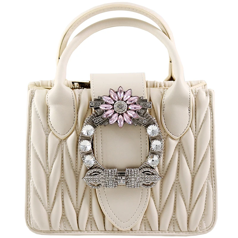 

Women Handbag Brand Designer Diamonds Real Leather Bag Fashion Diamond Totes Shoulder Luxury brands Bag bolsa