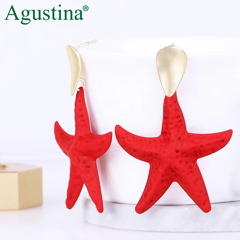 Синяя красная фасоль серьги модное ювелирное изделие для женщин и девушек