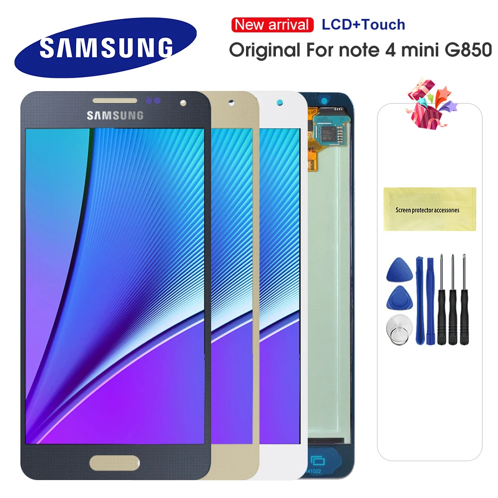 100% Оригинальный ЖК дисплей для Samsung Galaxy Note 4 Mini Alpha G850F G850M сенсорный экран