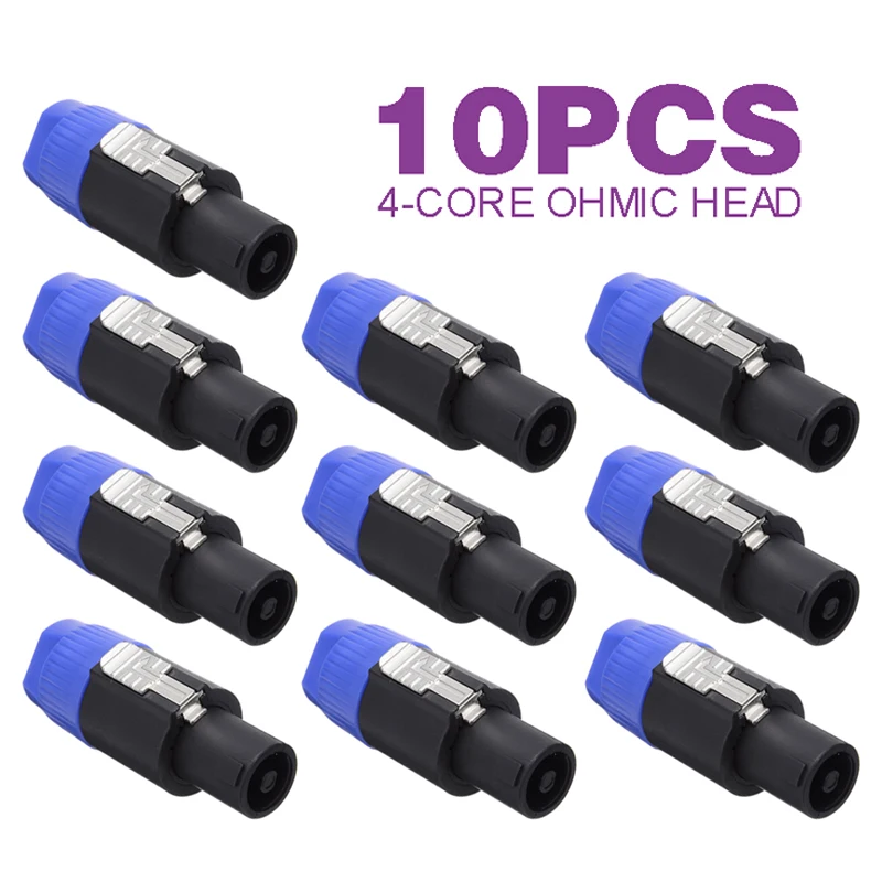 Профессиональный 4 контактный разъем для динамика штекер аудио разъема панель