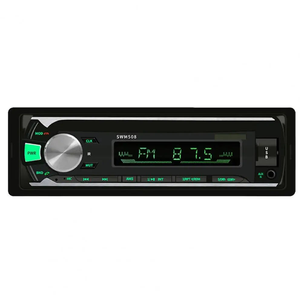 508 12V Car Bluetooth U Disk/TF Card/AUX/FM Radio Audio Stereo MP3 Player