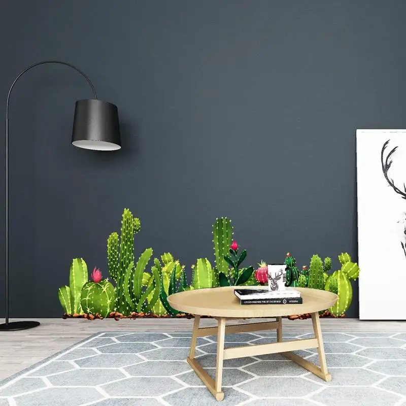 Diy суккуленты искусство цветы фотообои стены гостиной дивана задний фон Pos Z0J0 |