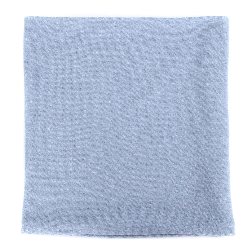 Классический женский однотонный вязаный шарф мягкий осенне зимний теплый