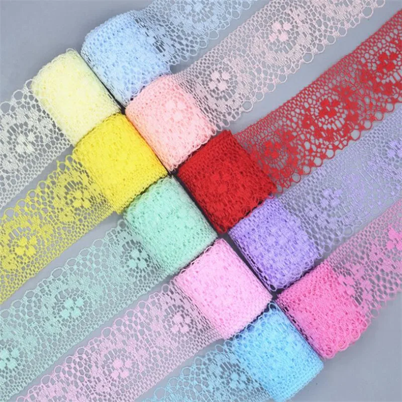 4 см ширина Цветочная вышитая кружевная Обрезка ткань органза лента тюль платье