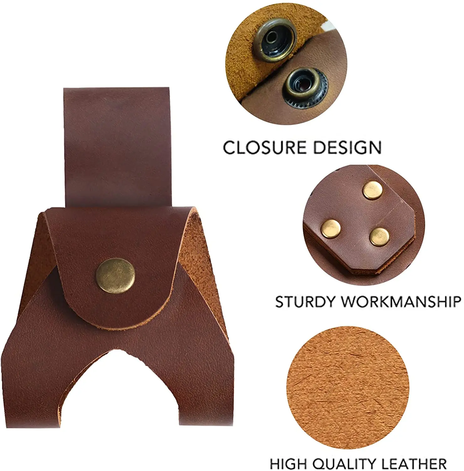 Кожаная кобура для топора кожаная Петля ремня винтажный кожаный Открытый Чехол