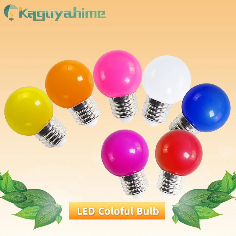 Цветная светодиодная лампа Kaguyahime E27 1 шт. 3 вт 220 в перем. Тока SMD 2835 RGB точечный