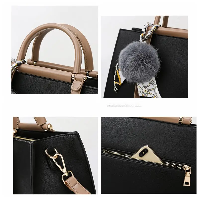 

Casual Solid Color Big Size Women's Handbag Large Capacity Shoulder Crossbody bags for women tote bag Commuting Women's bag 2021