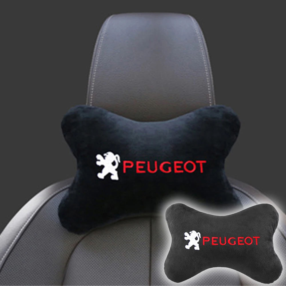 

Car Headrest Backrest Support Pillow Soft Head Neck Rest Cushion Pillows Protector For Peugeot 206 207 307 3008 2008 308 408