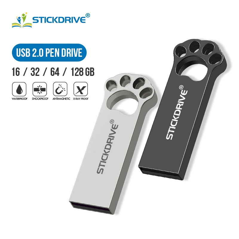 

Высокоскоростной металлический USB-накопитель 32 ГБ, 64 ГБ, 128 ГБ, 8 ГБ, 16 ГБ, карта памяти с реальной емкостью 2,0, USB-флеш-накопитель для телефона/п...