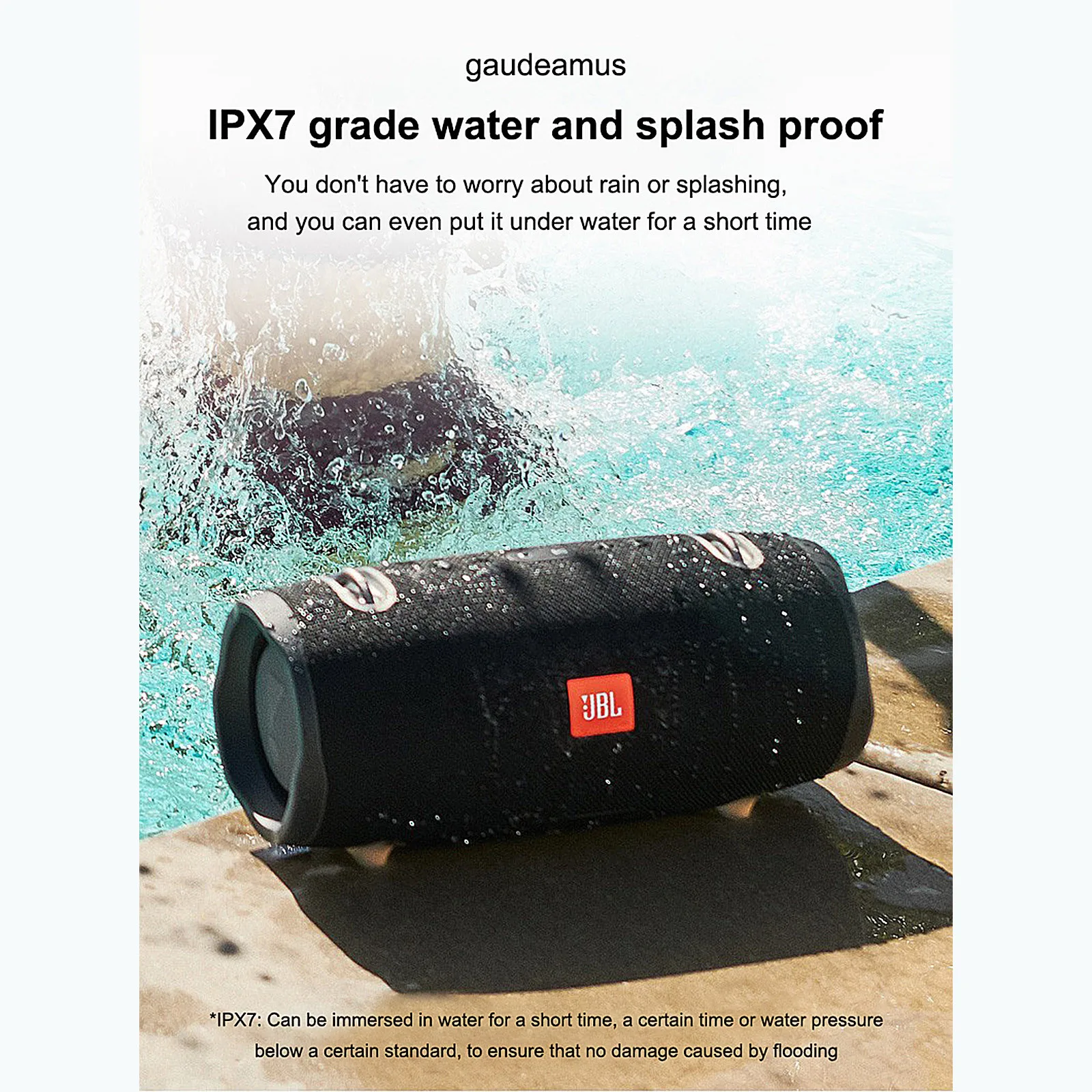 JBL Xtreme 2 Беспроводной Bluetooth динамик с мощным басовым звуком, портативный для использования на открытом воздухе, водонепроницаемый и пылезащитный.