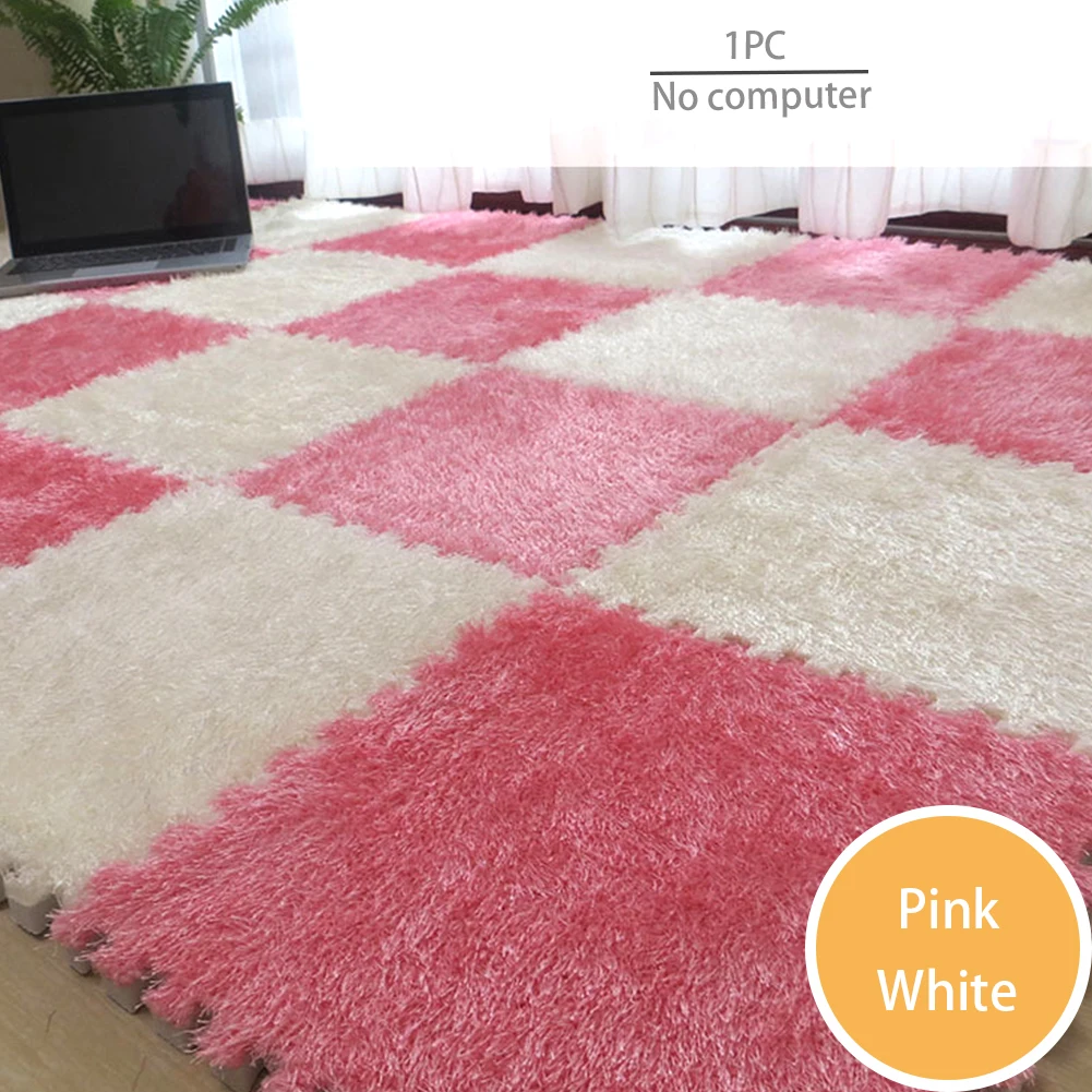 Плюшевый коврик ковер лобзик теплое лохматое мягкое противоскользящее покрытие