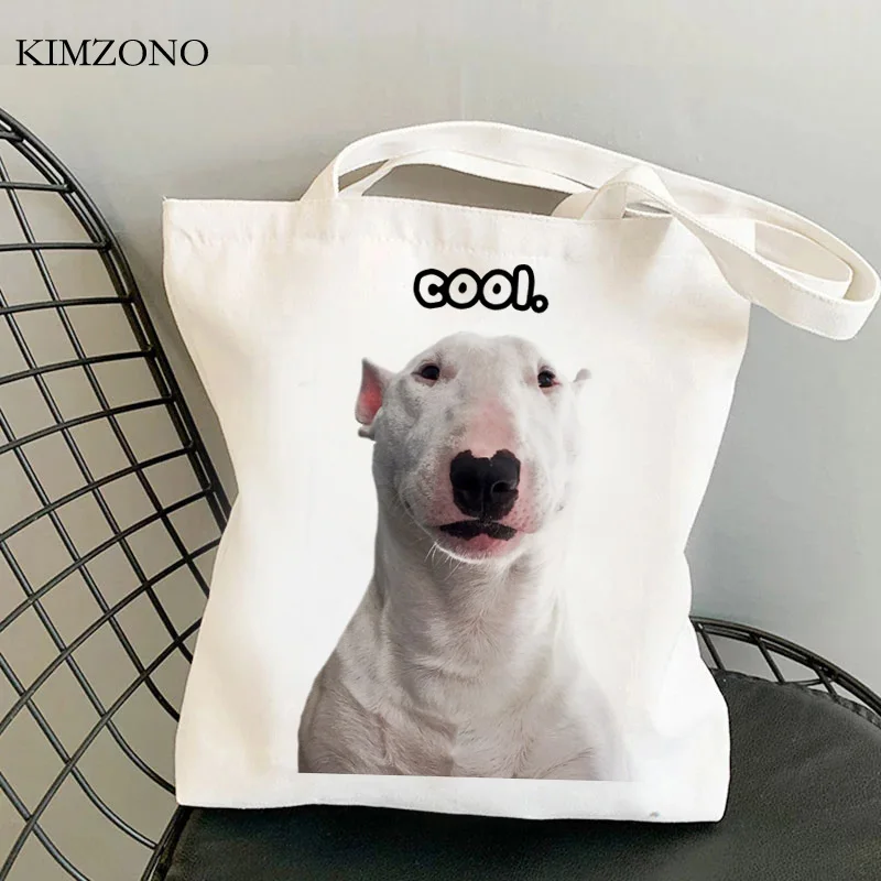 

Bull Terrier shopping bag shopper bolso bolsas de tela grocery eco bag sac cabas net bolsa compra sacola cabas