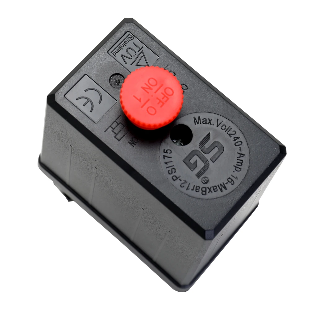 Регулятор давления компрессора регулируемый регулятор напряжения 125 PSI 12 бар