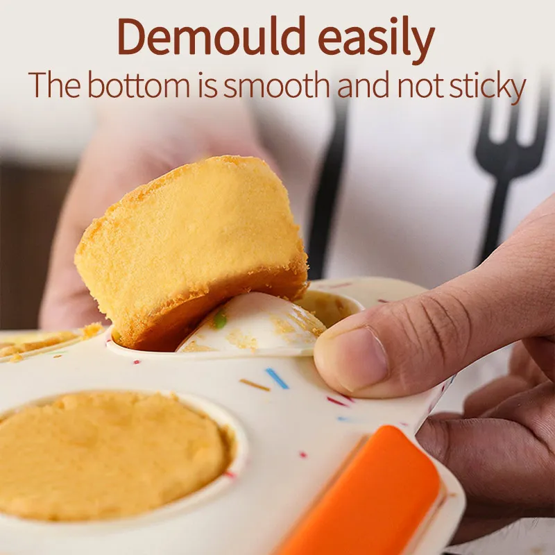 12 шт. антипригарные Силиконовые Формочки Для Маффинов форма для торта кухонные