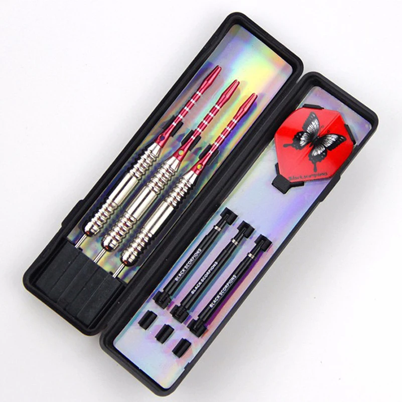 Высококачественный стальной наконечник 3 шт. около 26 г и красное кольцо/черный